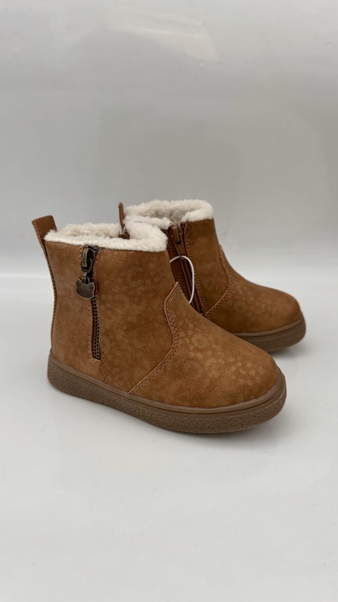 Brūni pusgarie zābaki ar siltinājumu