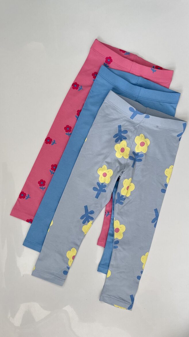 3 gab. legingi “Puķes”