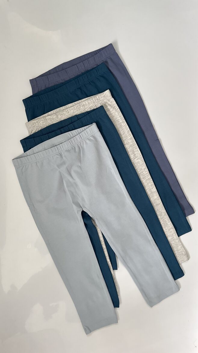 5 gab. legingi zilos toņos