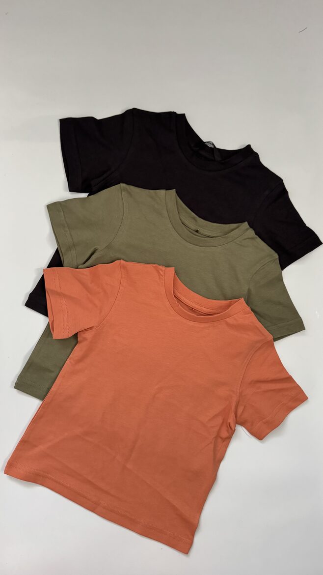 3 gab. T-krekli rudens toņos