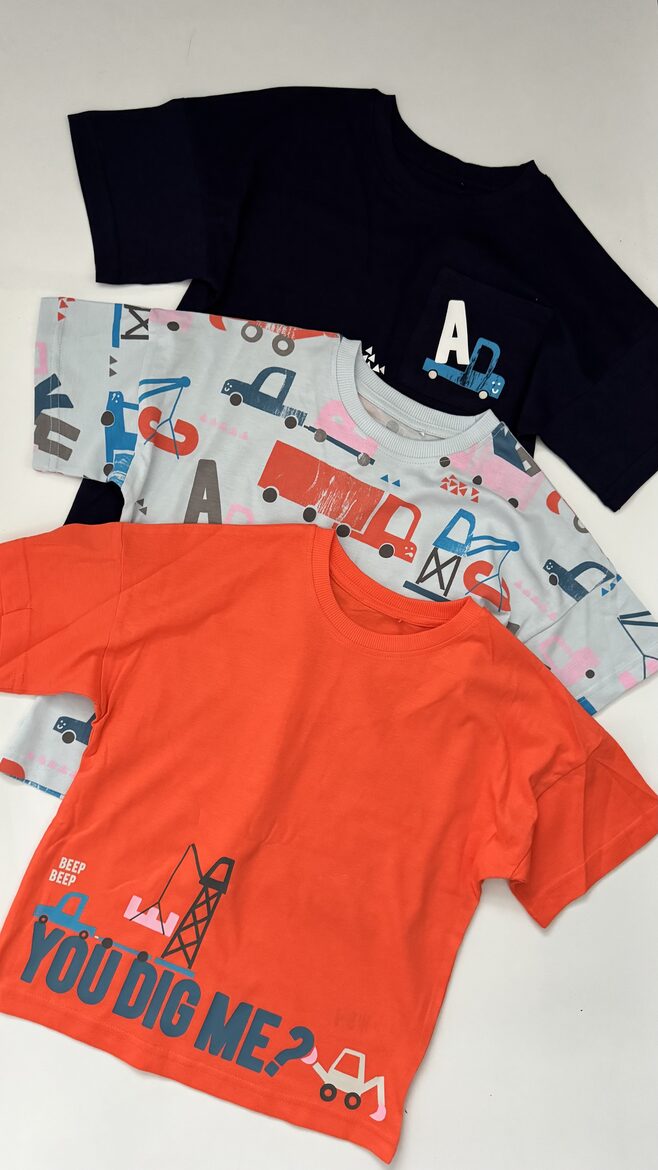3 gab. T-krekli “Auto”