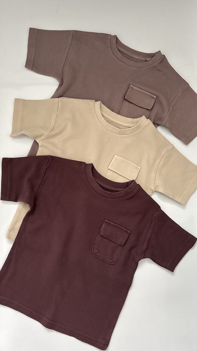 3 gab. Waffel T-krekli