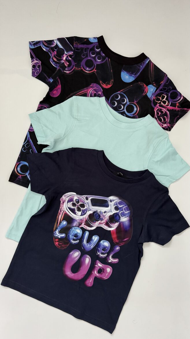 3 gab. T-krekli “Gamer”