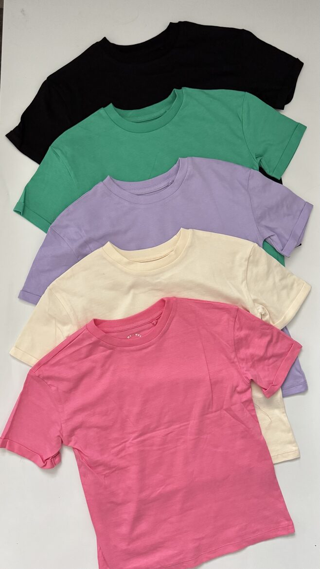 5 gab. vienkrāsaini T-krekli
