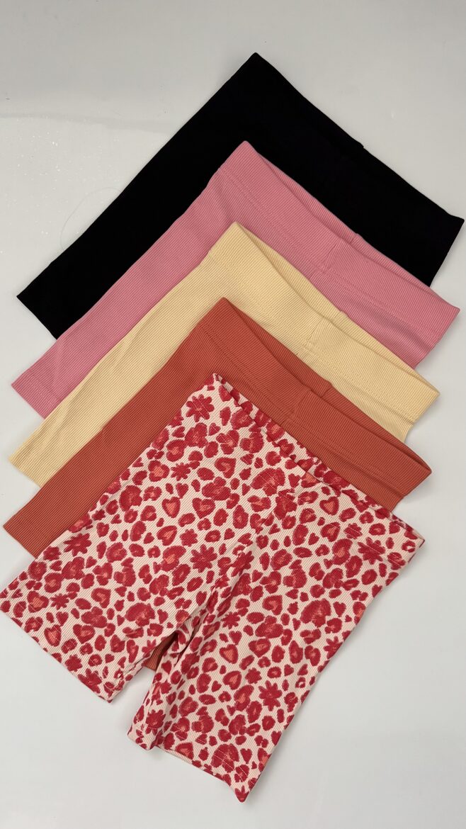 5 gab. ribbed legingšorti