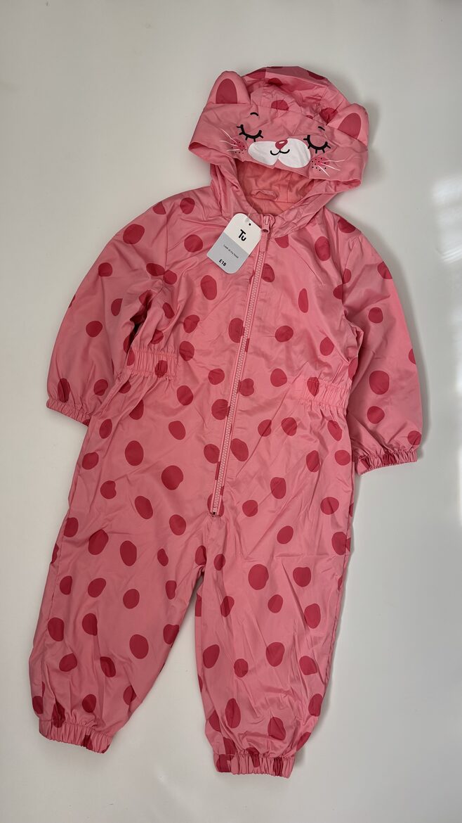 Rozā lietus kombinezons “Minka”