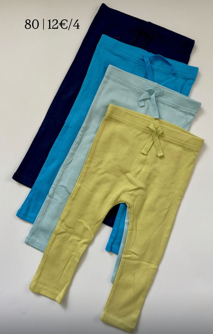 4 gab. vienkrāsaini legingi ar manžetēm