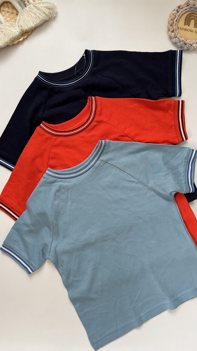 3 gab. T-krekli ar manžetēm