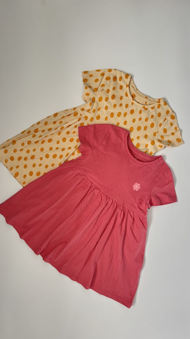 2 gab. kokvilnas kleitas “Pumpiņas”