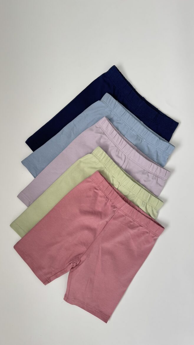 5 gab. legingšorti “Pastel dūmakaini”