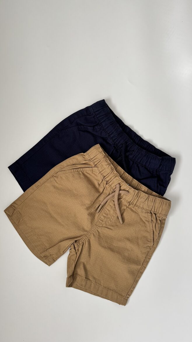 2 gab. klasiski šorti “Brūni, zili”