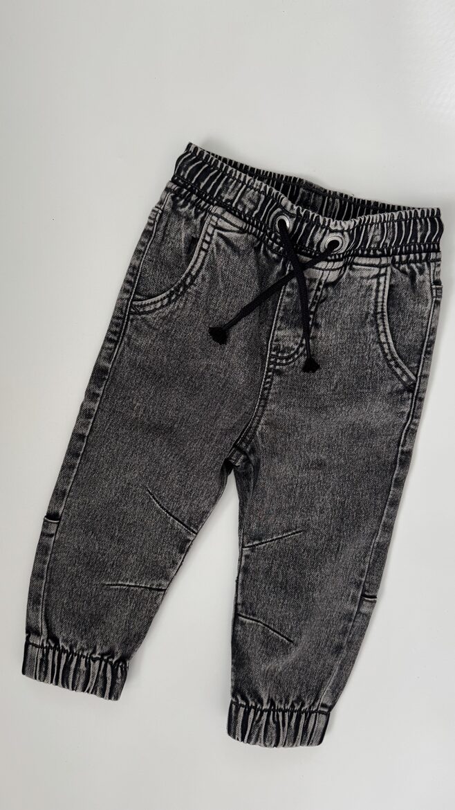 Pelēki džinsu jogeri