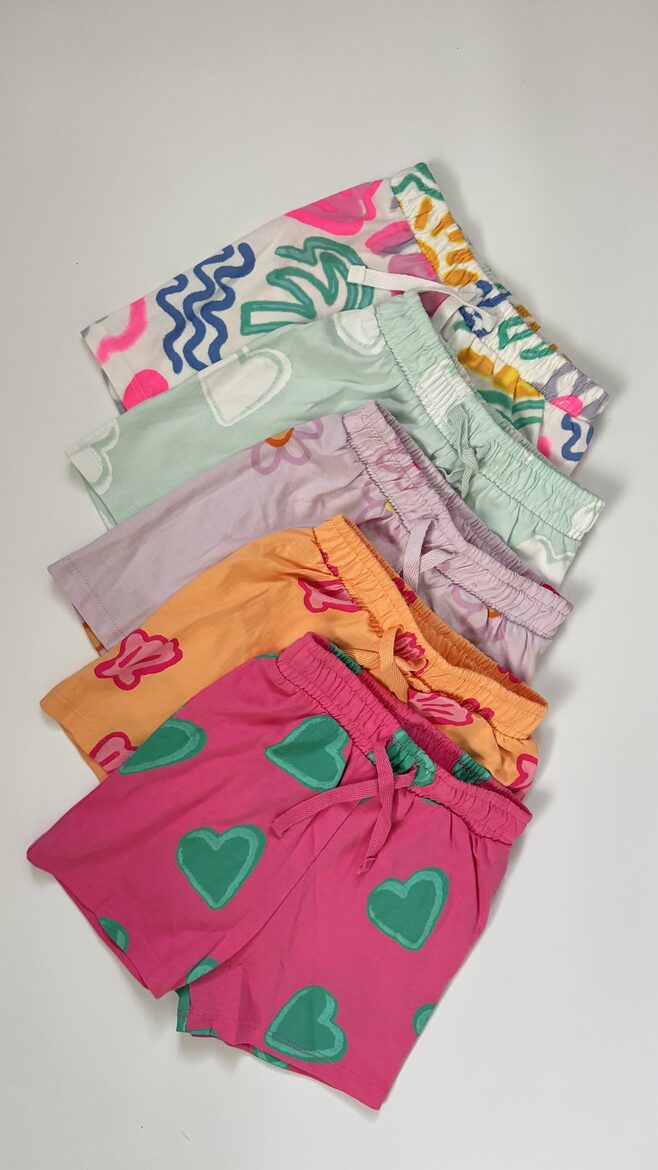 5 gab. koša dizaina šorti 