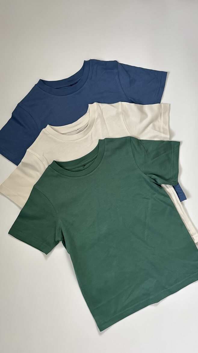 3 gab. kokvilnas T-krekli