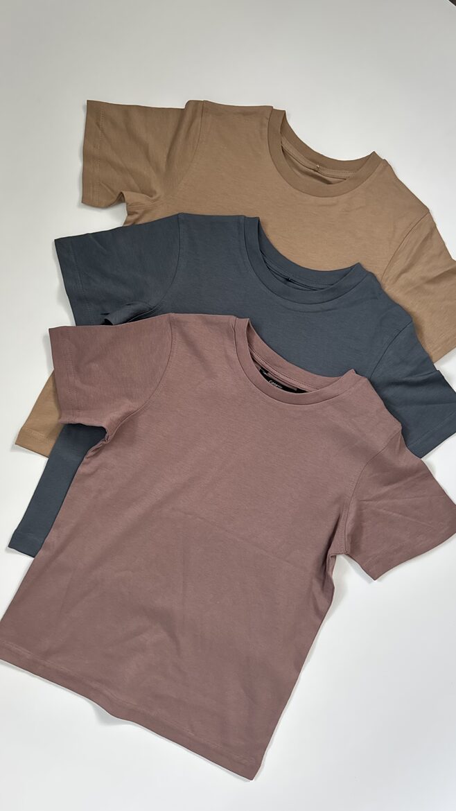 3 gab. kokvilnas T-krekli