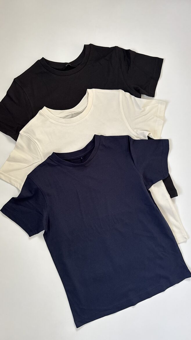3 gab. kokvilnas T-krekli