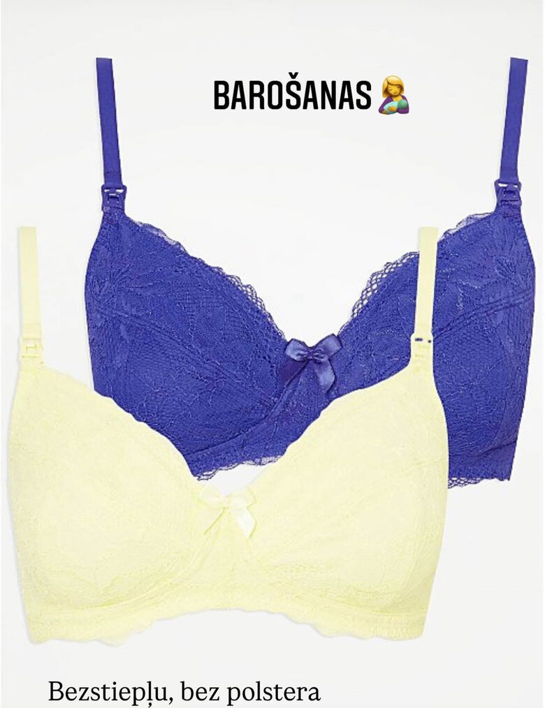 2 gab. barošanas krūšturi