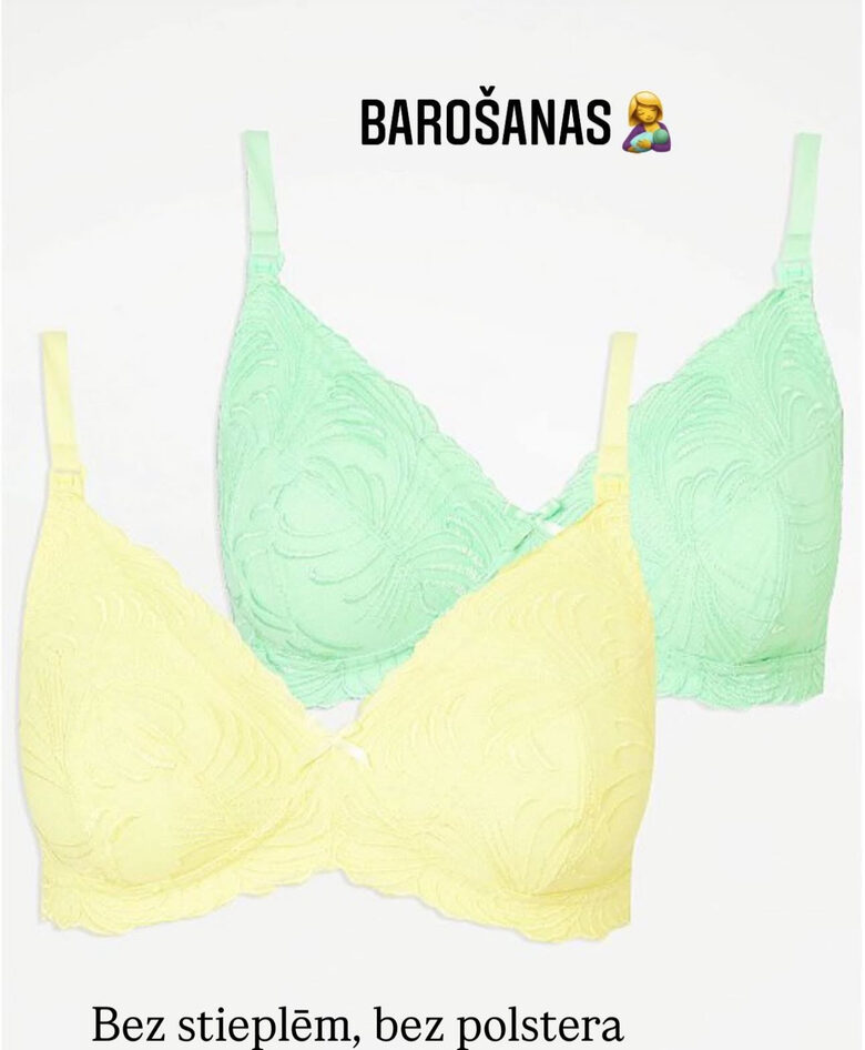 2 gab. barošanas krūšturi 