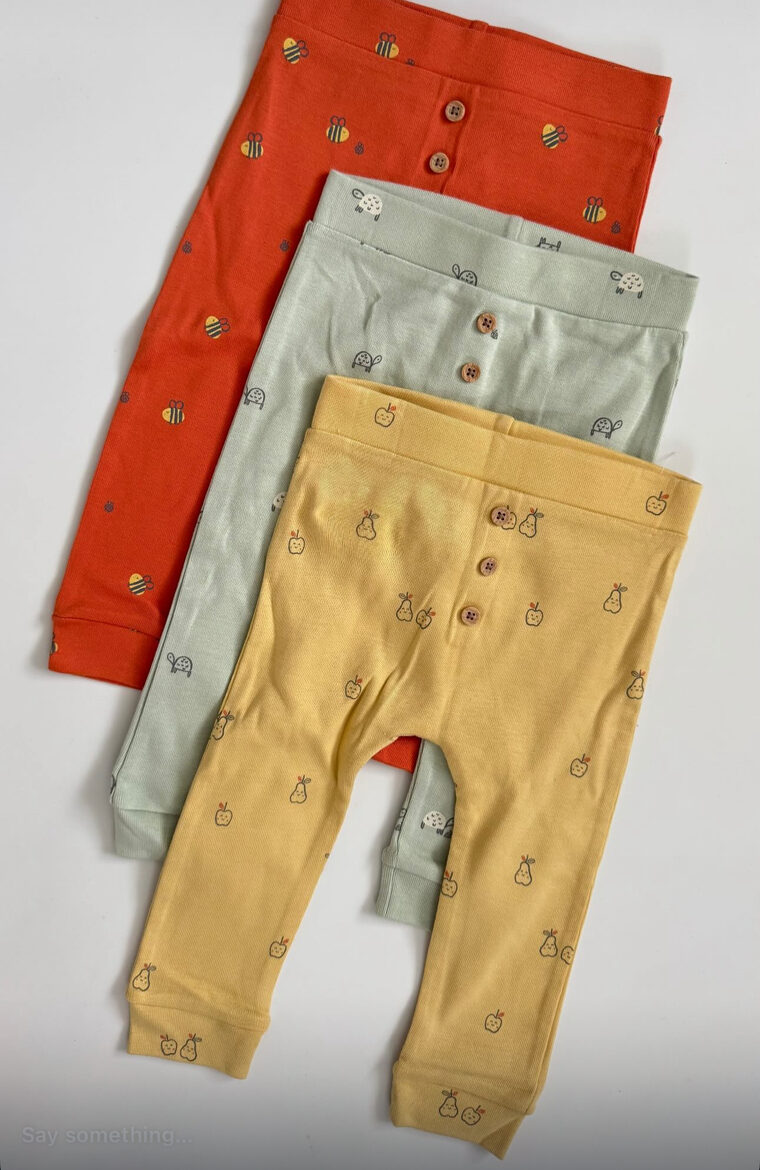 3 gab. legingi ar podziņām 