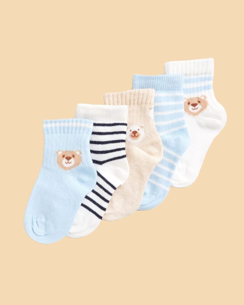 5 gab. kokvilnas zeķes “Lācīši”