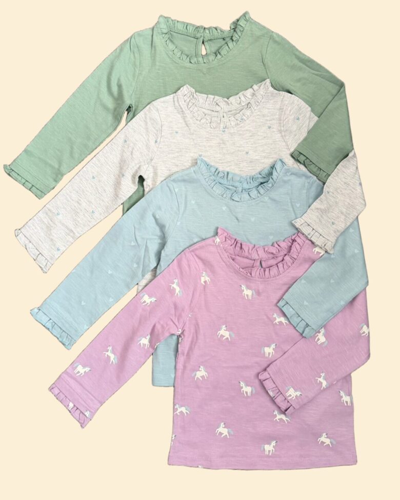 4 gab. garroku krekliņi “Vienradži”