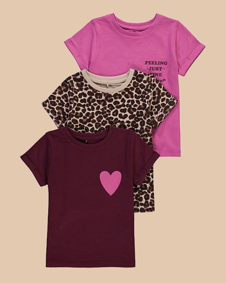 3 gab. T-krekli “Leopards ar sirdi”
