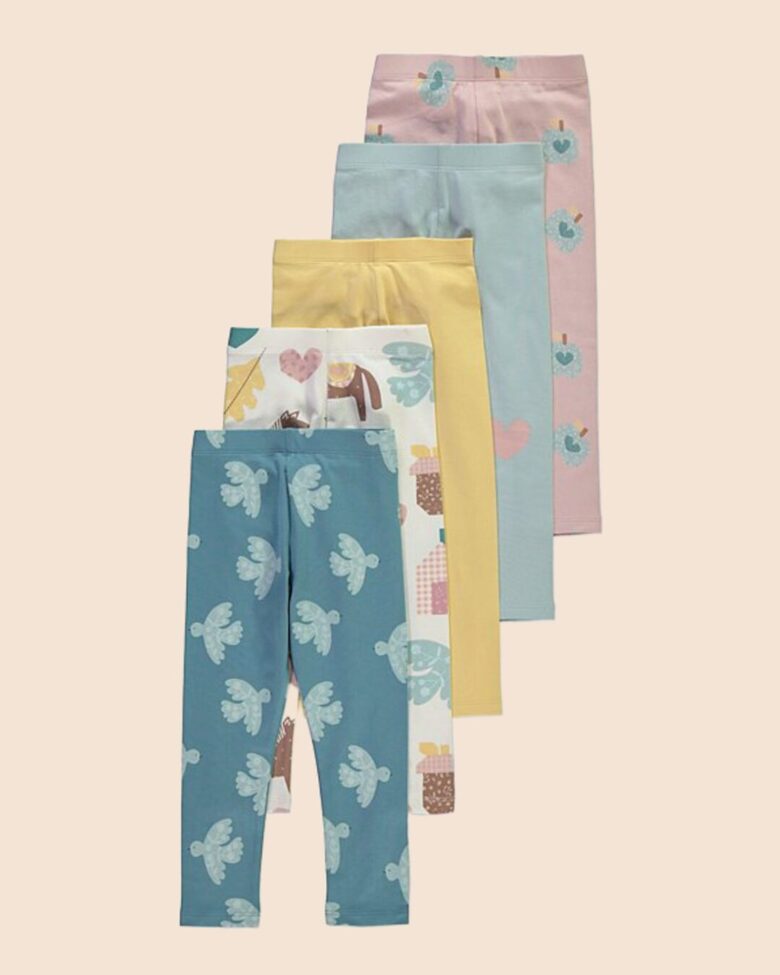 5 gab. Pastel legingi ar dzīvnieku printiem