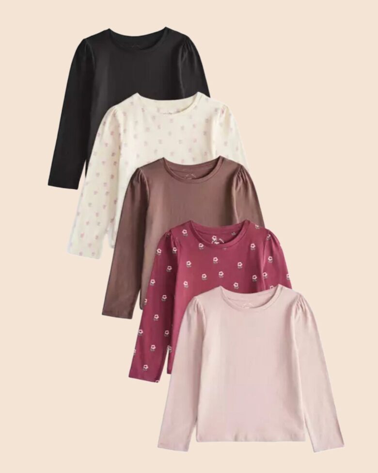 5 gab garroku krekliņi “Burgundijas puķes”