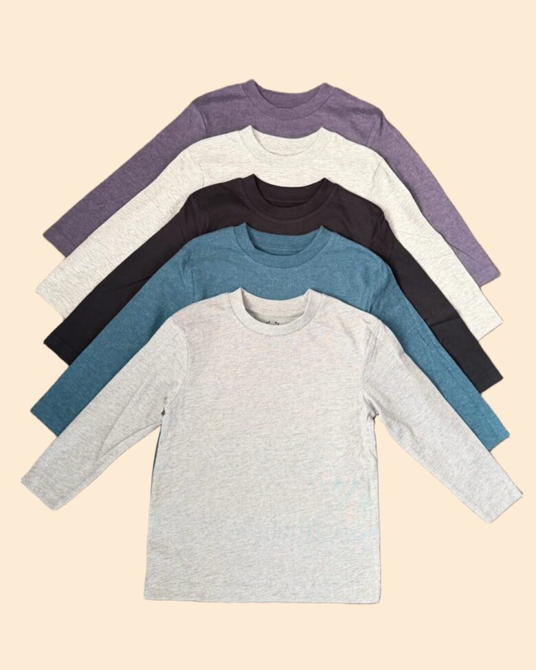 5 gab. vienkrāsaini garroku krekliņi 