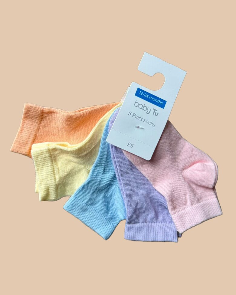 5 gab. Pastel zeķes 