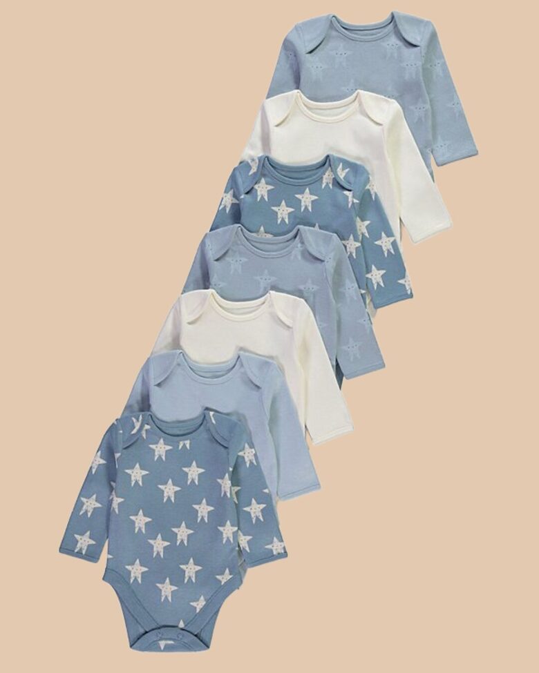 7 gab. kokvilnas garroku bodiji 