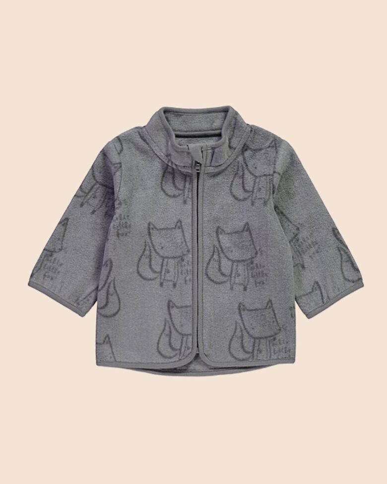 Pelēka flīsa jaka “Lapsiņas”