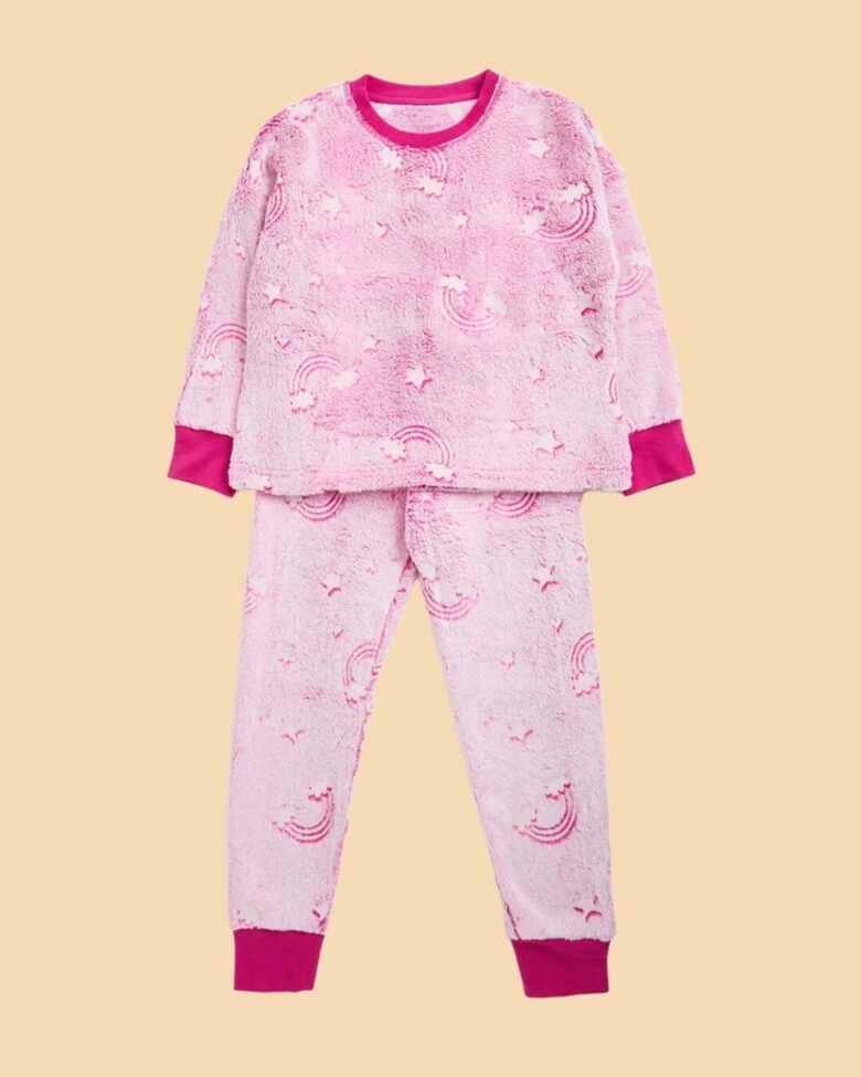 Fluffly flīsa pidžama “Varavīksnes”
