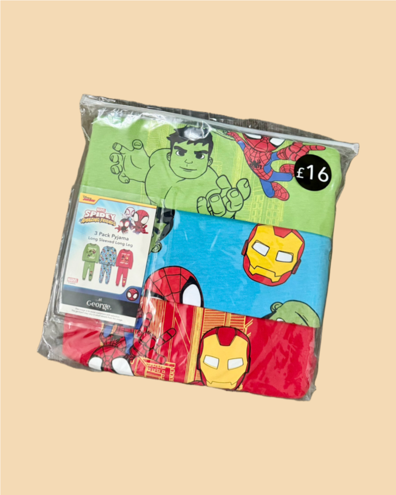 3 gab. kokvilnas pidžamas “Marvel”