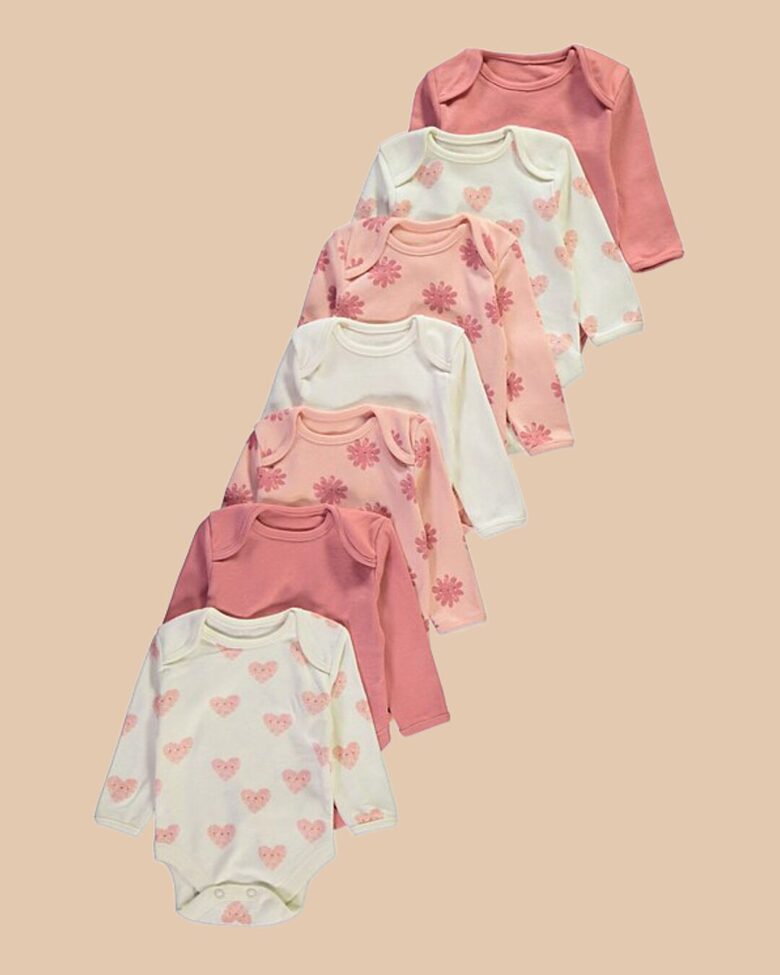 7 gab. kokvilnas garroku bodiji 