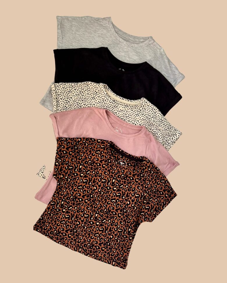 5 gab. kokvilnas T-krekli “Leopards”