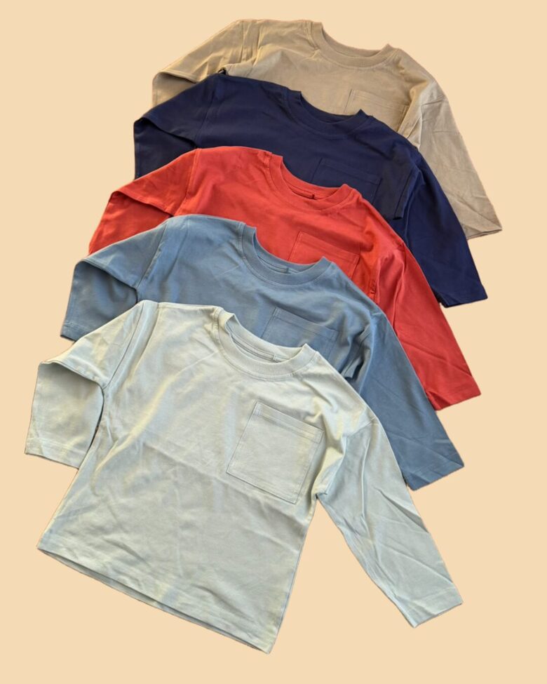 5 gab. vienkrāsaini bāzes garroku krekliņi 