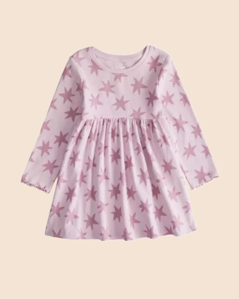 Ribbed kleita “Zvaigznītes”