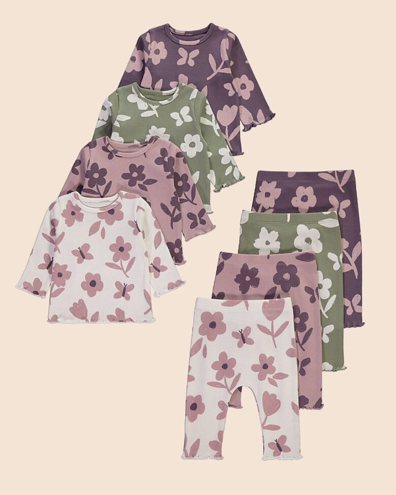 Ribbed komplekts “Puķes”