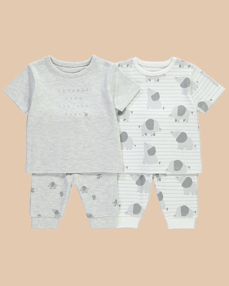 2 gab. kokvilnas pidžamas “Zilonīši”