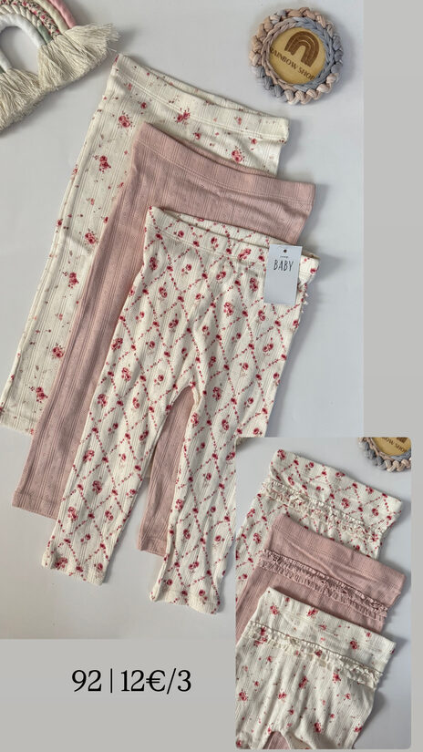 3 gab. legingi ar kruzuļiem “Rozītes”