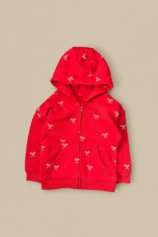 Zip sarkana kapučjaka “Bantītes”