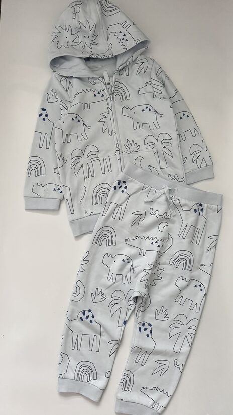 Gaiši zils kostīms “Dzīvnieki”