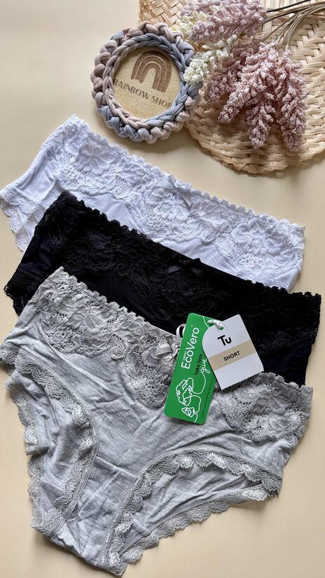 3 gab. mežģīņu “Shorts” apakšbikses 