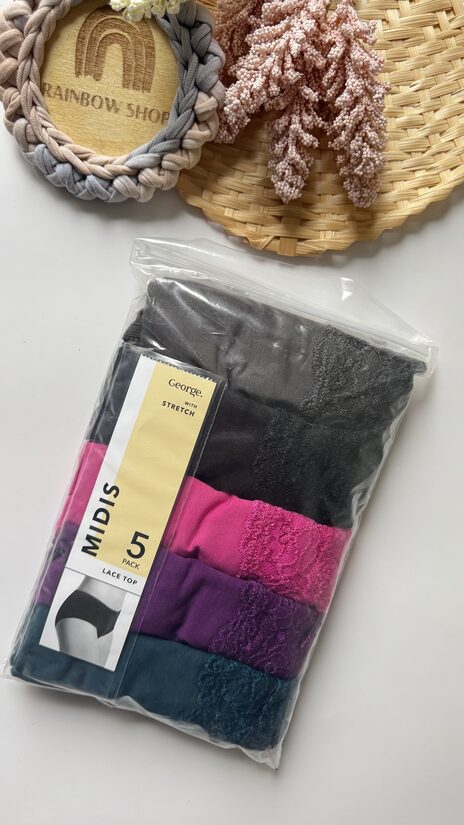 5 gab.  “Midis” apakšbikses ar mežģīni