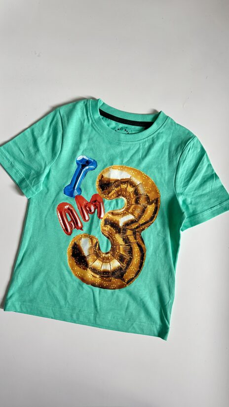 Jubilejas T-krekls “I am 3”