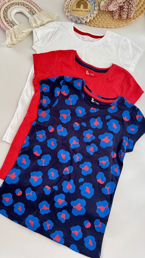 3 gab. T-krekli “Zilais leopards”