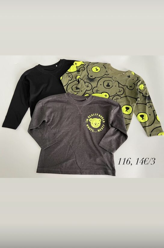 3 gab. garroku krekliņi “Lāči”