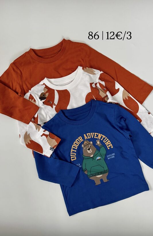 3 gab. garroku krekliņi “Vāveres”