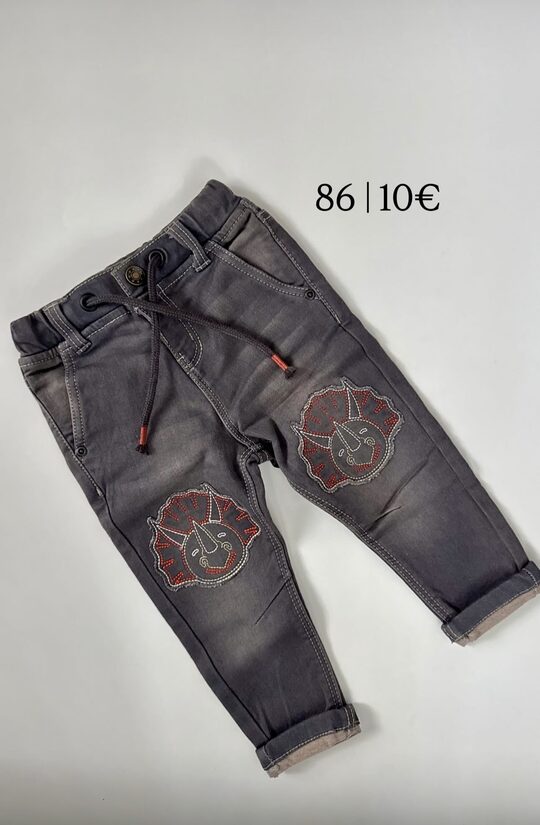 Pelēki, elastīgi joger džinsi 